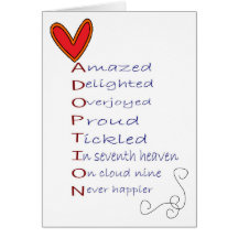 Adoption greeting card