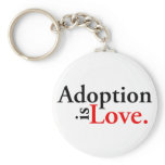Adoption Is Love Keychain