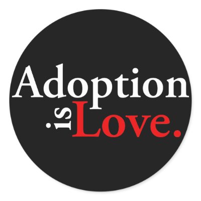 Adoption Is Love Stickers by babyfactory