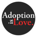 Adoption Is Love stickers