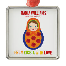 Adoption Ornament Russian Matryoshka Keepsake