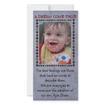 adoption photo card