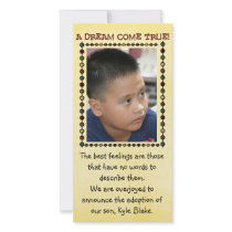 adoption photo card