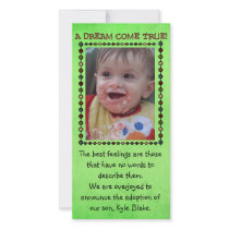 adoption photo card