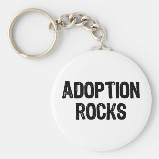 Adoption Rocks Keychains