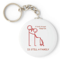 Adoption Stroller Red Keychains