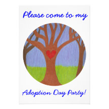 Adoption Tree Adoption Day Party invitation