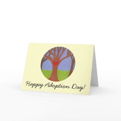 Adoption Tree Happy Adoption Day! Card by adoptiondesigns