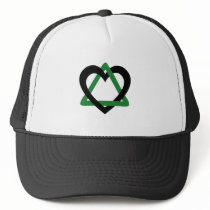 Adoption Triangle Black Green Trucker Hat