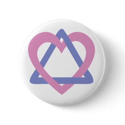 Adoption Triangle pink blue by Alittlebitoffun