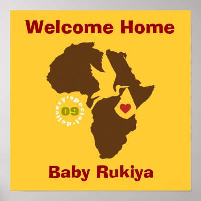 Adoption Welcome Home Poster - Ethiopia by AdoptTees