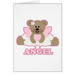 adorable angel fairy bear character greeting card