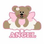 adorable angel fairy bear character cut outs