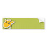adorable baby giraffe background bumper sticker