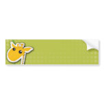 adorable baby giraffe background bumper stickers