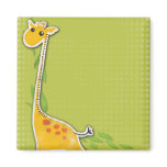 adorable baby giraffe background refrigerator magnet