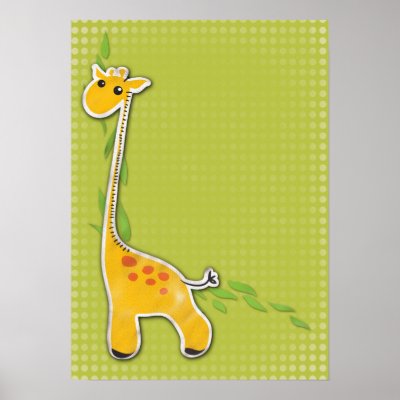 adorable baby giraffe background poster by secret_corner