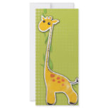 adorable baby giraffe background rack cards