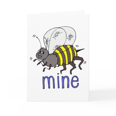 Adorable Bee Mine Valentine Tees and Gifts Greeting Cards by iheartshop