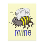 Adorable Bee Mine Valentine Tees and Gifts Postcards