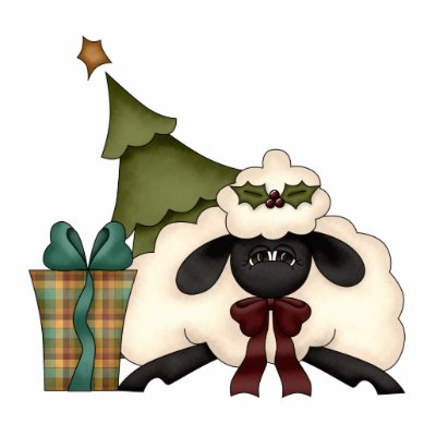 adorable christmas time sheep photo cut outs by doonidesigns