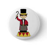 Adorable Circus Ringmaster Button