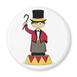 Adorable Circus Ringmaster Magnet