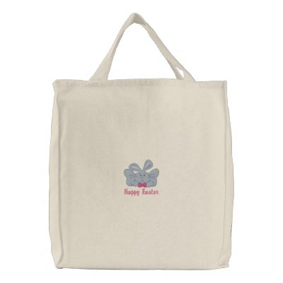 Adorable Customisable Easter Bunny Angel Tote by naturetees