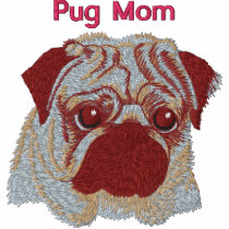 Adorable Customisable Embroidered Pug Tees