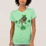 Adorable Customisable St. Pat's Day Pug T Shirts