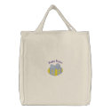 Adorable Customizable Colorful Easter Egg embroidered bags