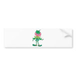 adorable cute berry elf character bumper sticker