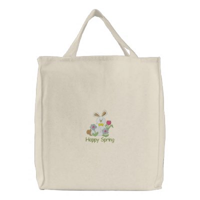 Adorable Easter Bunny Tote Bag - Customisable by naturetees