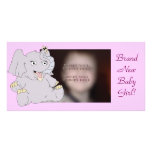 Adorable Elephant Photo Card Template