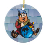 Adorable Elf and Christmas Ornament