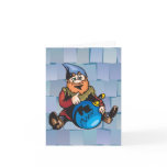 Adorable Elf and Christmas Ornament Card