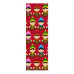 Adorable Elves Christmas Bookmark Business Card Templates