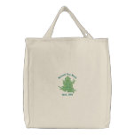 Adorable Emrboidered Climbing Frog Totes embroidered bags