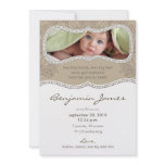 Adorable Floral Birth Announcement (chocolate)