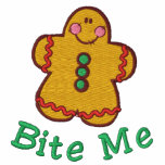 Adorable Gingerbread Man Embroidered Shirt embroidered shirts