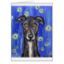 Adorable Greyhound portrait Greeting Cards