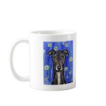 Adorable Greyhound portrait Coffee Mugs
