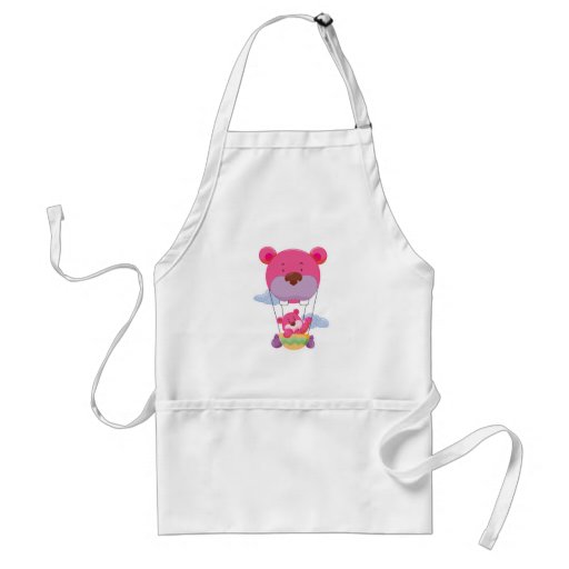 adorable hot air balloon bear aprons