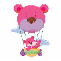 adorable hot air balloon bear photo sculptures