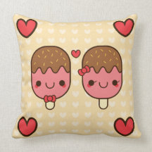 Adorable Kawaii Ice Cream Bars Pillows