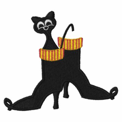 Adorable Kitty in the Boot Embroidered Polo Shirt by forbes1954