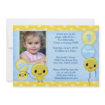Adorable Little Yellow Chick (photo) Custom Invitation