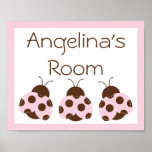 Adorable Mod Ladybug Poster/Print