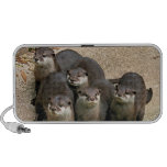 Adorable Otter Family Photo Travelling Speaker