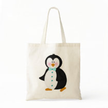adorable Penguin Canvas Bag